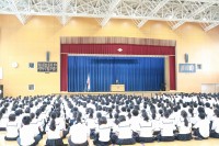 令和７年度第１学期　終業式　壮行会など